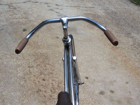 1994 Ford Bronco - The handlebars and front section of a bicycle are shown from a top-down perspective.
