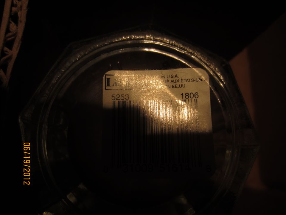 Label on a container with barcode and text 'MADE IN U.S.A.'