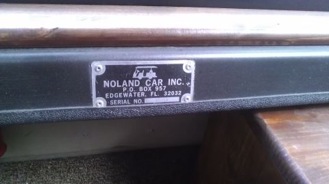 1991 Chevrolet Cheyenne - A metal plate shows Noland Car Inc. information, including P.O. Box and serial number.