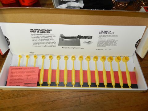 1996 Ford Bronco - A Lee Safety Powder Scale kit is displayed, yellow dippers and informational text.