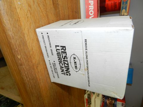1996 Ford Bronco - Box of Lee resizing lubricant, industrial grade, for protecting dies and cases.