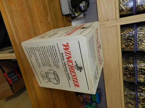 1996 Ford Bronco - Box for a Winchester Deluxe Vibratory Tumbler, showing product details and an illustration of the tumbler.