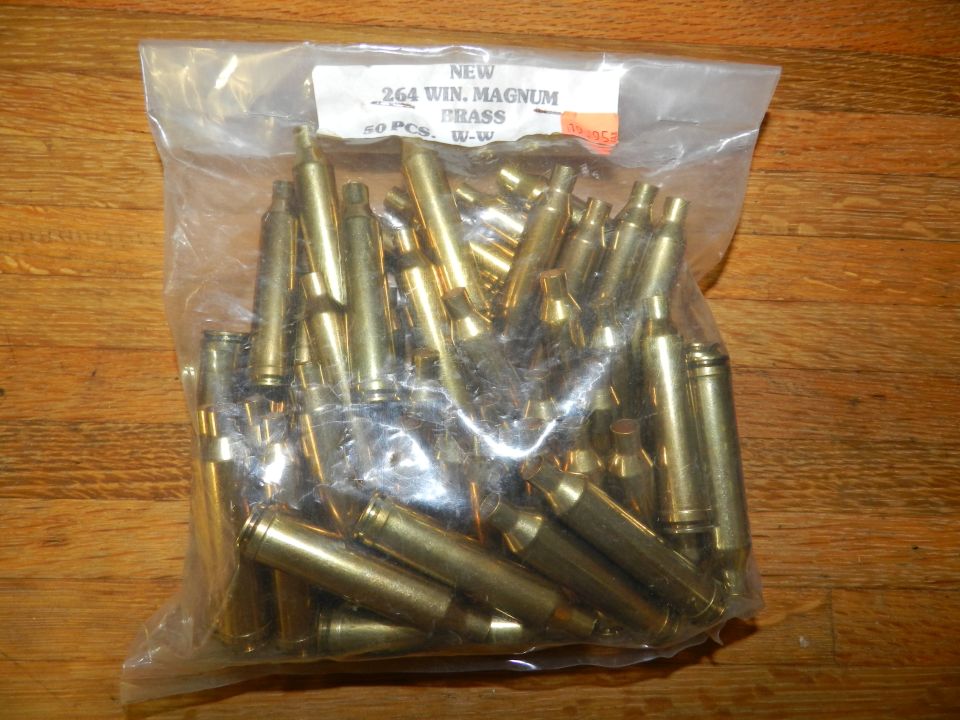 Bag of .264 WIN. MAGNUM BRASS casings