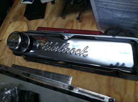 1993 Ford Bronco - Edelbrock Signature Series valve covers, for small block Ford (windsor)