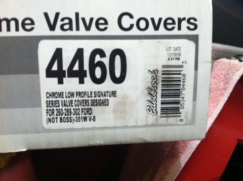 1993 Ford Bronco - Edelbrock Signature Series valve covers, for small block Ford (windsor)