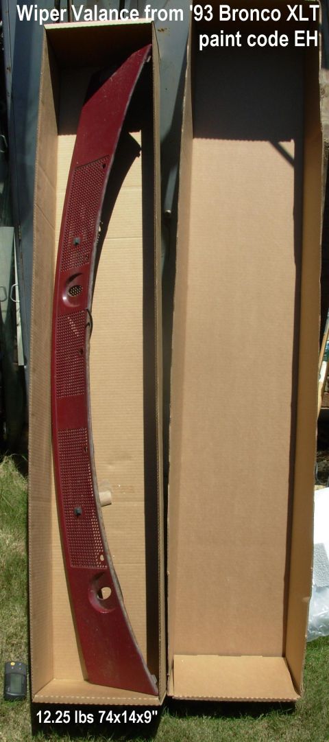 1983 Ford Bronco - SOLD '92-96 Wiper Valance
