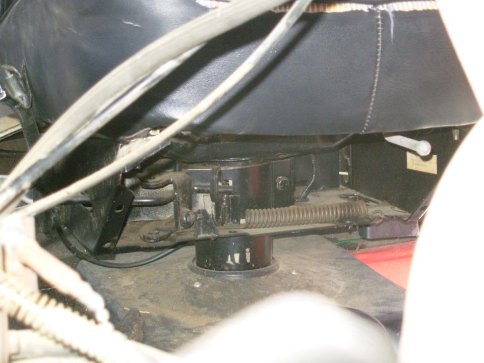Rare early pivoting van seat pedestal