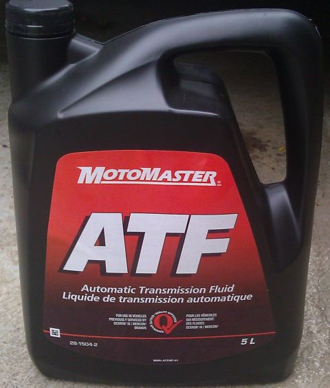 1991 Mercury Grand Marquis - Bottle of Motomaster Automatic Transmission Fluid, 5L.