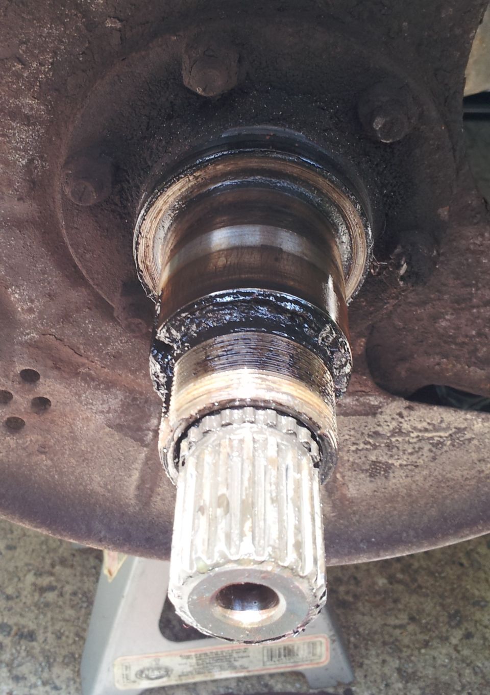 spindle casing still on spindle