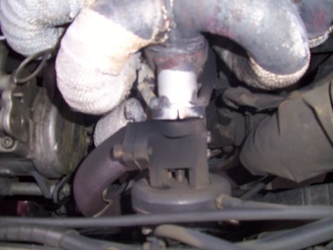1995 Ford Probe - Exhaust manifold and turbocharger components are visible in this close-up engine bay view.