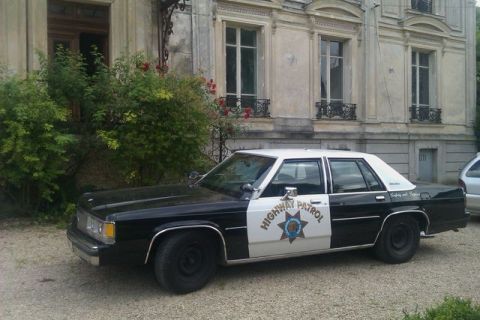 1991 Ford LTD Crown Victoria - This 1991 Ford Crown Victoria is marked as a highway patrol vehicle.