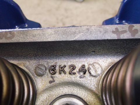 1967 Ford Mustang - Casting numbers are visible on this engine component.