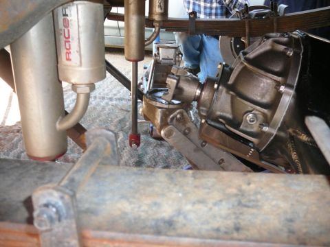 1988 Ford Bronco - Vehicle transmission and suspension parts are visible in this close-up shot.