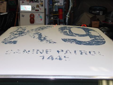 1991 Ford LTD Crown Victoria - The K9 Canine Patrol 1445 decal is visible on the roof of the vehicle.