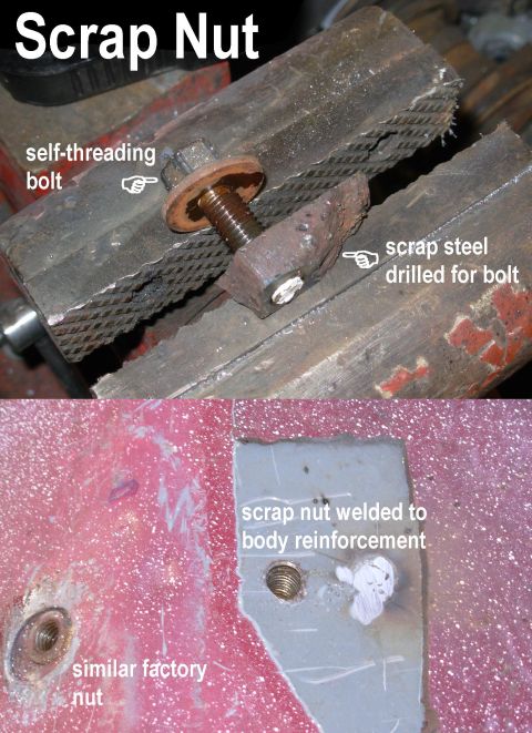 1983 Ford Bronco - Scrap Nut Many stock bolts are designed to self-thread into unthreaded blocks of steel, which are cheaper for the factory to produce & inst…