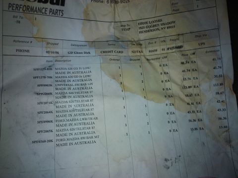 1993 Ford Probe “parts”