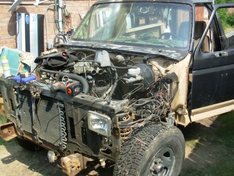 1983 Ford Bronco - It's coming apart quickly - much quicker than it'll go back together, of course.
