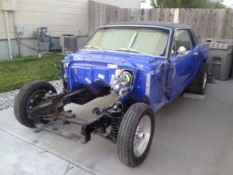 1965 Ford Mustang - 65 Mustang tilt front end removed