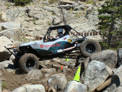 1989 Ford Bronco - Custom off-road buggy tackles a challenging rock crawling course.