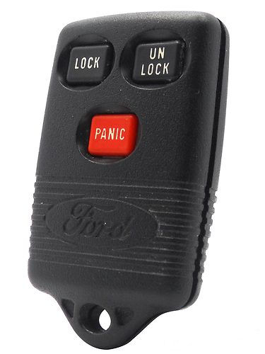 1994 Ford Bronco - Ford key fob with lock, unlock, and panic buttons, and embossed Ford logo.