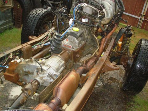 1983 Ford Bronco - This is as clean as it has been since I flipped it.