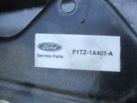 1993 Ford Bronco - A close-up of a Ford service part label with the part number F1TZ-1A401-A.