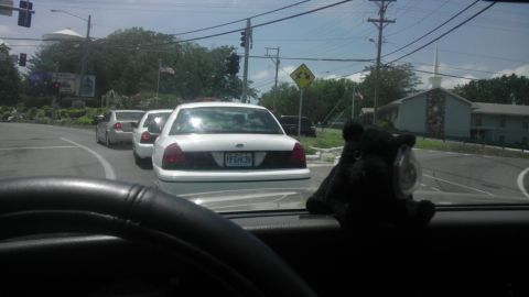 2000 Mercury Grand Marquis - Traffic jam with multiple white sedans, one clearly visible from the rear.