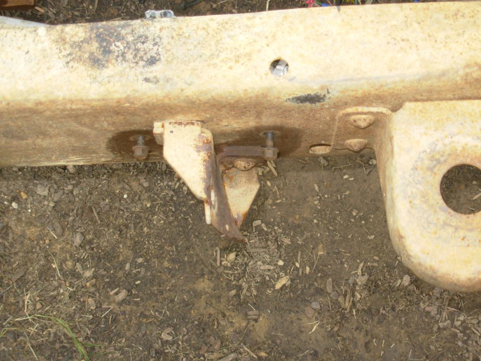 I guess one of the trees I ran down decided to fight back.  No wonder my e-brake hasn't been working all that well.