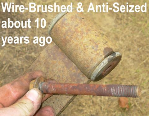 1983 Ford Bronco - The nickel anti-seize I applied to this bolt during the poly bushing installation worked for what it was intended to do: it prevented the n…