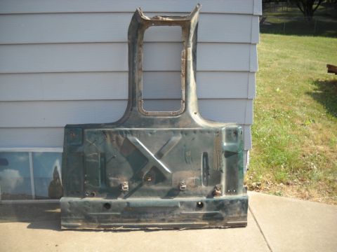 1954 Ford F-100 - 7-17-2012: Here's the section of floor out of the 78 that will be going into the extended part of the cab. I will be cutting the transmissi…
