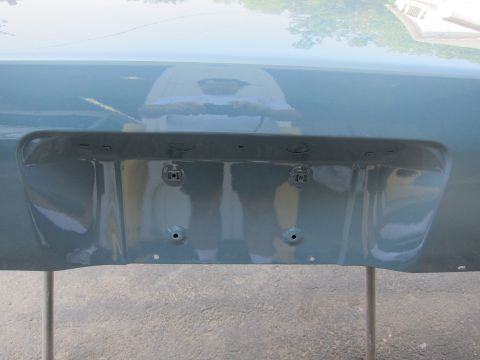 1991 Ford LTD Crown Victoria - The rear of a car, possibly undergoing restoration, is shown with a fresh coat of paint.