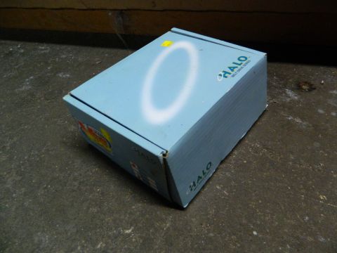 1995 Honda Civic - Box for HALO BELT DRIVE SYSTEMS parts sits on a concrete floor.