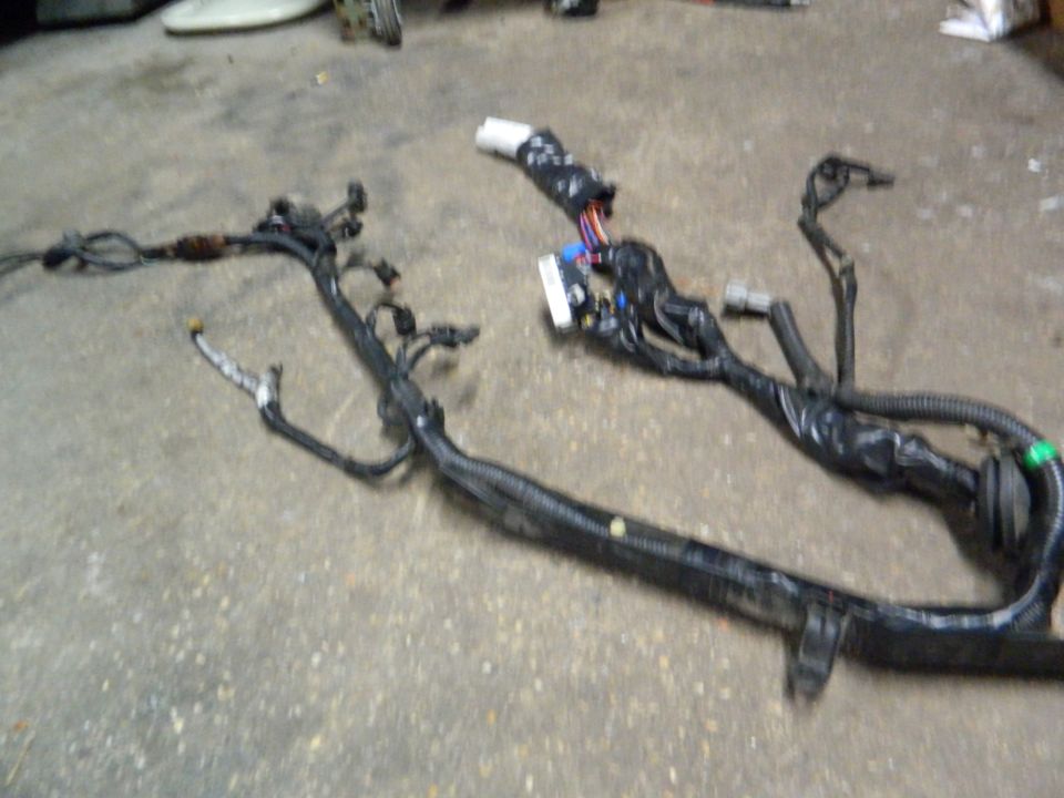 Wiring harness on concrete floor