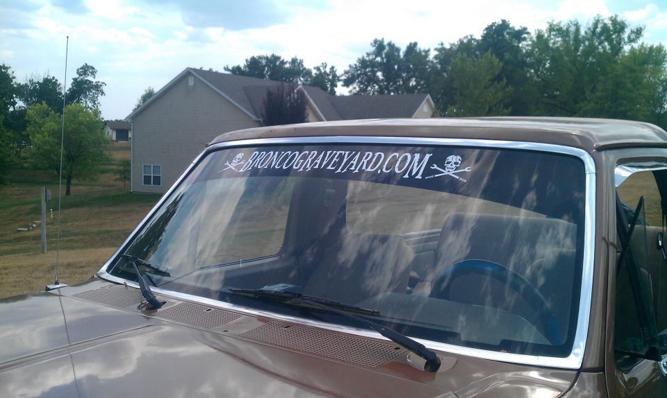 www.broncograveyard.com sticker and tint strip