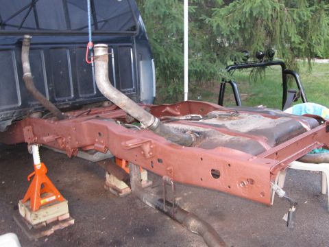 1993 Ford F-150 - primed with rustoleum rusty metal primer