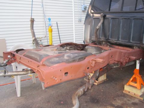 1993 Ford F-150 - another shot of the primed frame