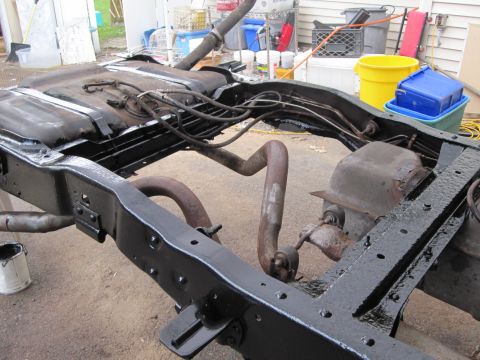 1993 Ford F-150 - another shot of the frame all coated