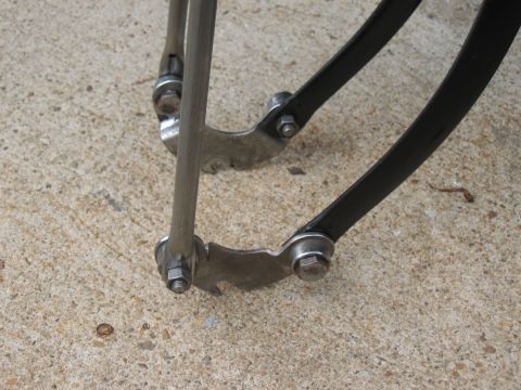 1994 Ford Bronco - Detail of bicycle frame components, showing metalwork and fasteners.