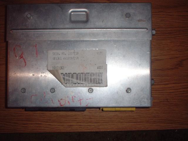 Ford Bronco ECU with part number label and handwritten markings