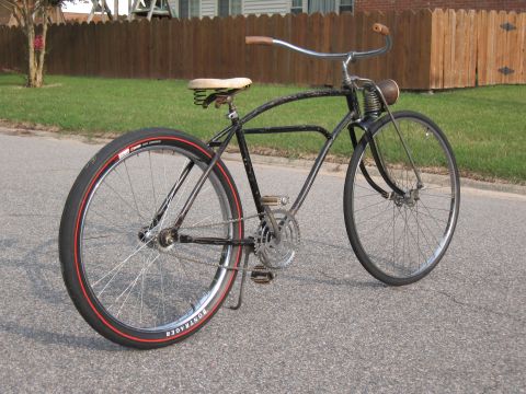 1994 Ford Bronco - This vintage bicycle features a classic frame design and red-striped tires, offering a unique aesthetic.