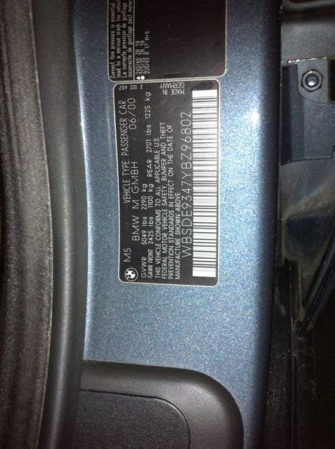 2000 BMW M5 photo