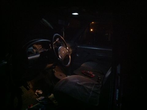 1992 Ford F-150 - Much brighter in person. All interior lights are white LED's.