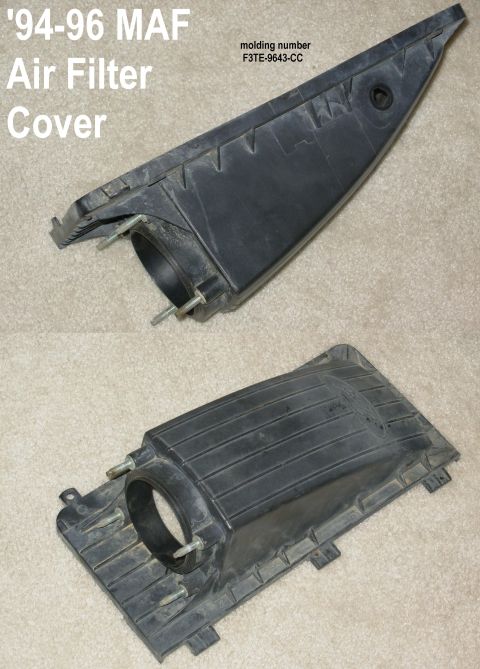 1983 Ford Bronco - '94-96 MAF Filter Box Cover no cracks, chips, warps, or other defects noted