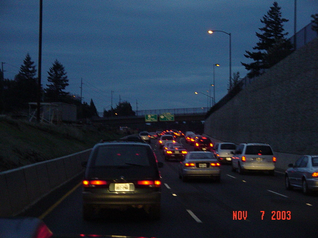 Rush hour on the way to Tillamook