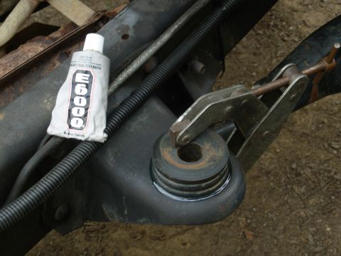 1983 Ford Bronco - I'm reuising my old DAYSTAR Polyurethane body mounts because they're still in perfect condition. But to prevent rust & squeaks, I'm gluing…