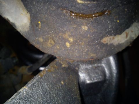 1997 Chevrolet Silverado 1500 - Arm hits here when at full droop.