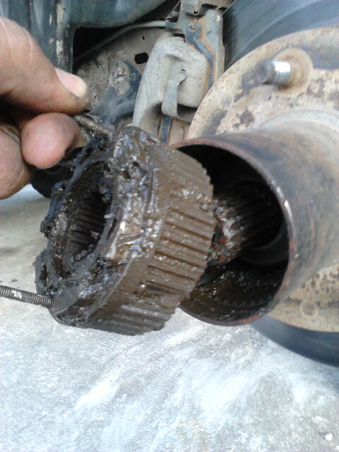 1996 Ford Bronco - Place 2 of the cap bolts back in a good number of threads. use them to help pull it out. my lockout being slightly damaged made it very tri…
