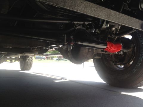 1997 Dodge 2500 - 97 Dodge 2500 Cummins with 98-99 HD steering-Skyjacker dual steering stabilizer kit.