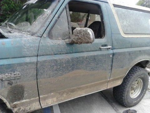 1996 Ford Bronco - Redneck Yatch Club May 28th. From creepin in the mud as slow as i can, as deep as i can, as long as i can. never got stuck but stalling was…