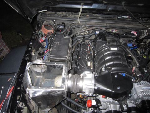 2008 Jeep Wrangler - Custom engine modifications are visible in the engine bay.